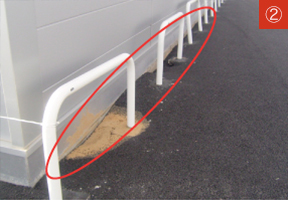 Nearby Store A: Liquefaction observed at multiple locations