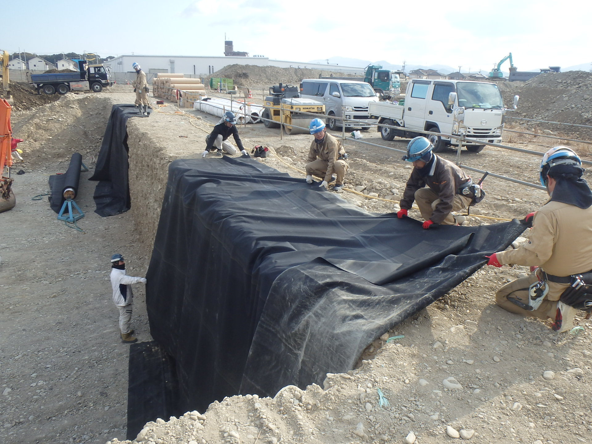 仮設資材が少ない